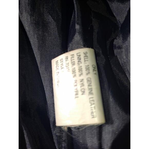 Comint mens black leather jacket winter coat size XL - Picture 6 of 9